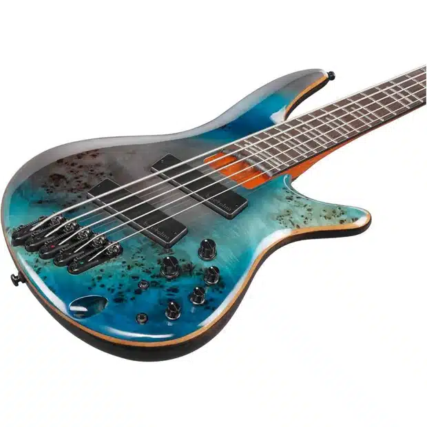 Bass multi scale Ibanez SRMS805-TSR 5 dây màu Tropical Seafloor bass ibanez srms805 tsr 2