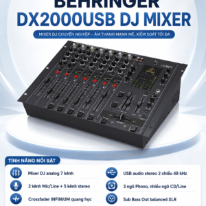 Behringer DX2000USB DJ Mixer mixer behringer dx2000usb dj mixer
