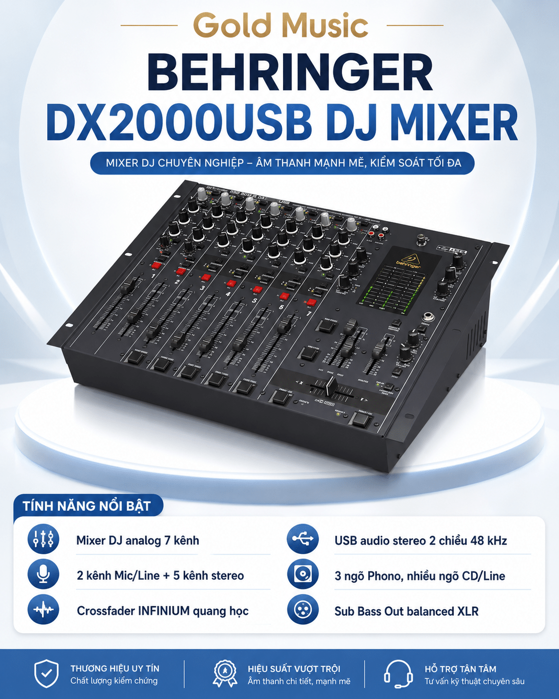 Behringer DX2000USB DJ Mixer mixer behringer dx2000usb dj mixer