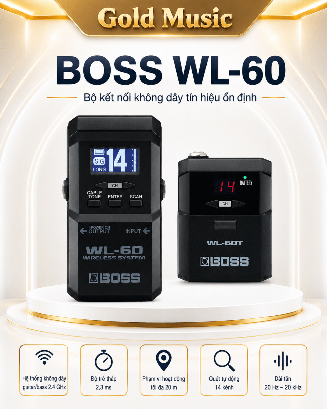Boss WL-60 bộ kết nối không dây tín hiệu ổn định boss wl 60 bo ket noi khong day tin hieu on dinh