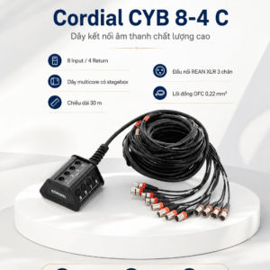 Cordial CYB 84 C dây kết nối âm thanh chất lượng cao cordial cyb 84 c day ket noi am thanh