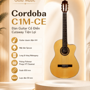 cordoba c1m ce dan guitar dien cutaway tien loi