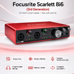focusrite scarlett 8i6 3rd generation interface