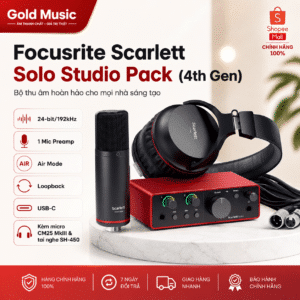 focusrite scarlett solo studio pack 4th gen