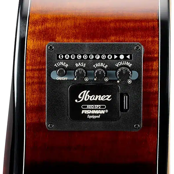 Ibanez AEWC400-AMS guitar thùng điện Amber Sunburst chơi sân khấu ibanez aewc400 ams 1