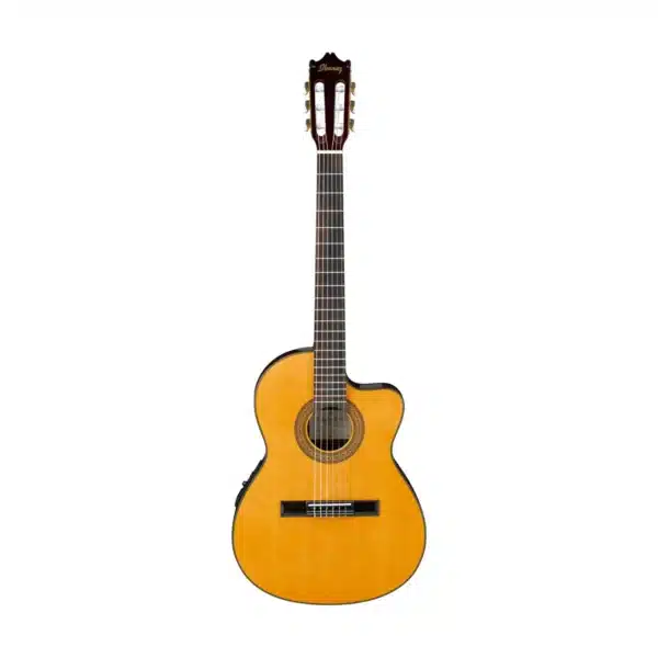 Ibanez GA5TCE3Q-AM guitar classic thinline có EQ màu Amber ibanez ga5tce3q am