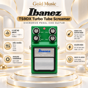Pedal Overdrive Ibanez TS9DX Turbo Tube Screamer Cho Guitar