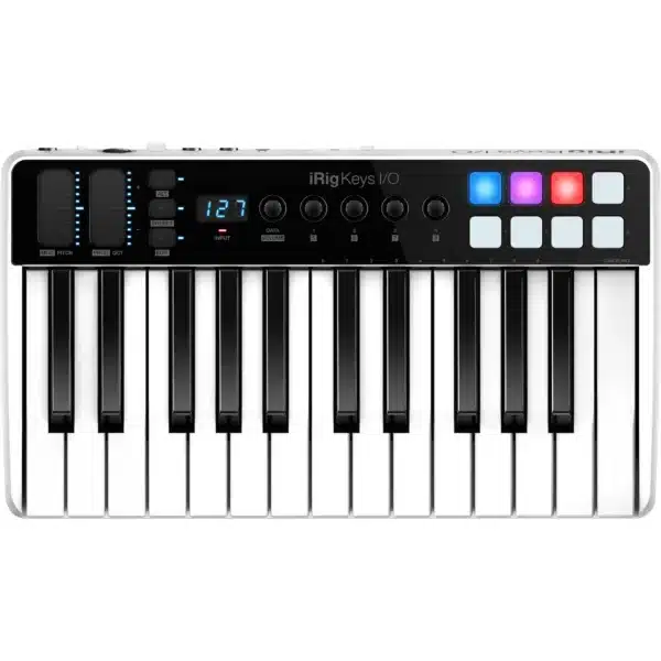 Bàn phím MIDI IK Multimedia iRig Keys I/O 25 25 phím kèm audio interface cho Mac và PC ik multimedia irig keys io 25 3