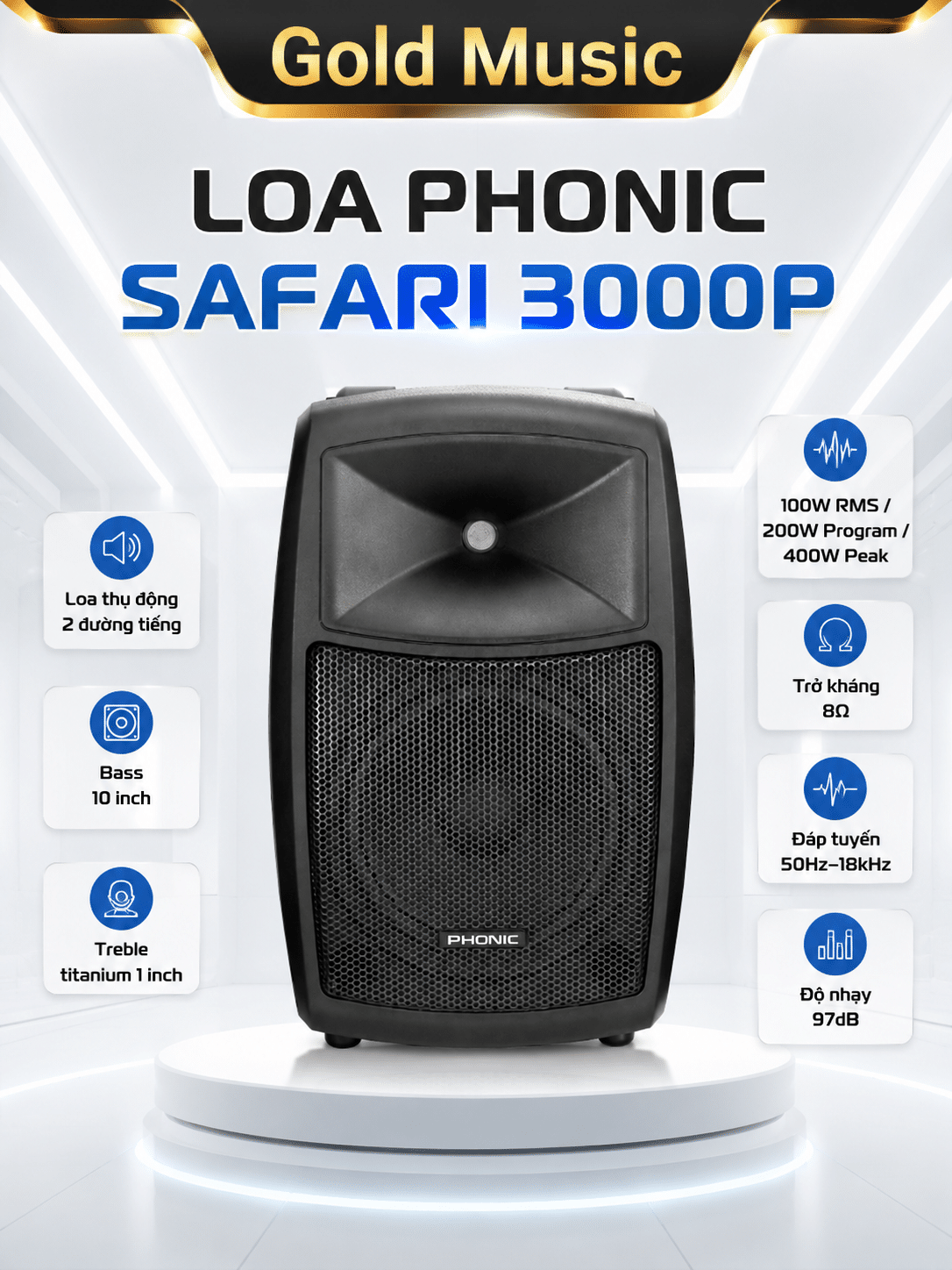 LOA PHONIC SAFARI 3000P loa phonic safari 3000p