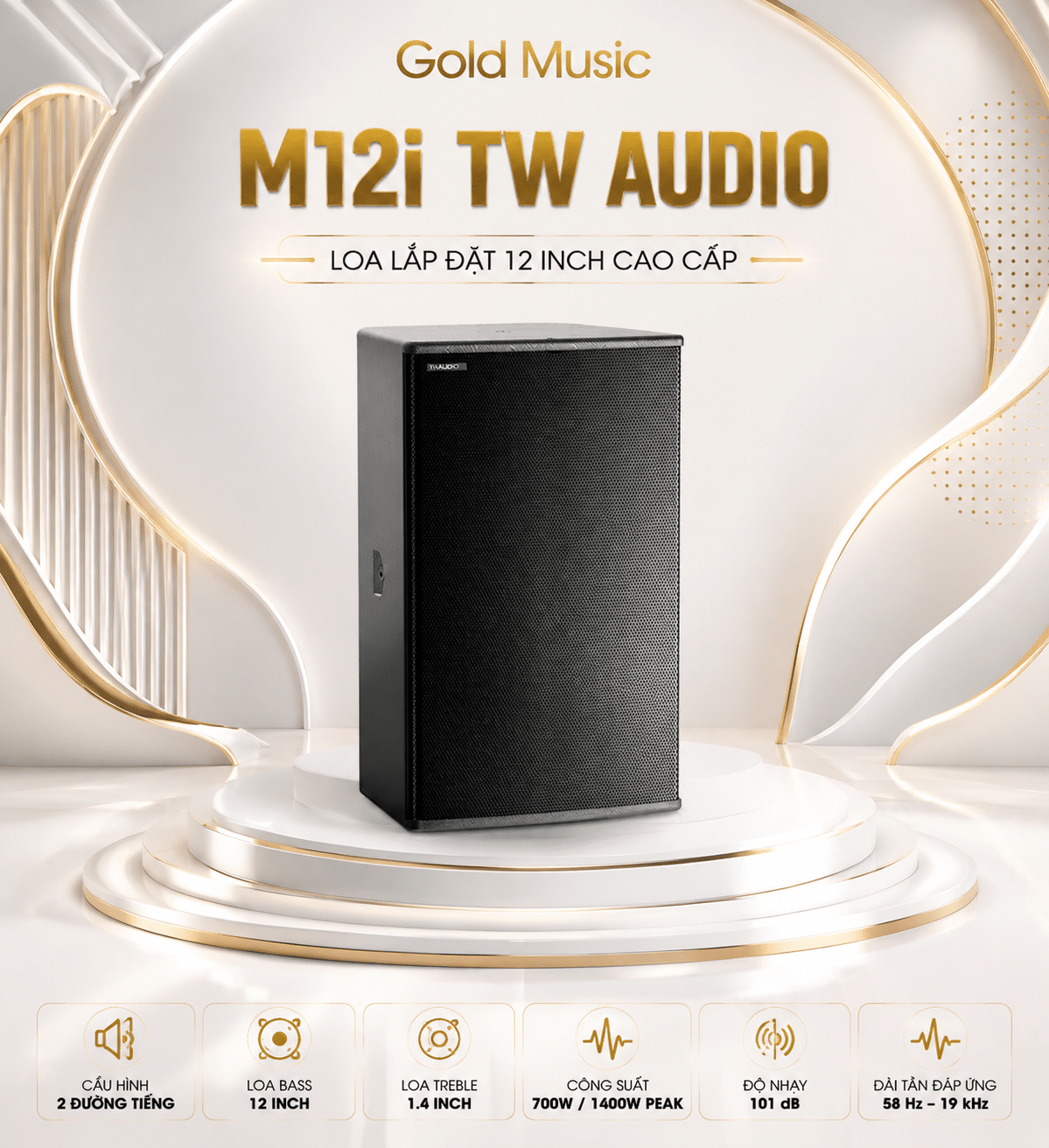 M12i TW Audio Loa Lắp Đặt 12 Inch m12i tw audio loa lap dat 12