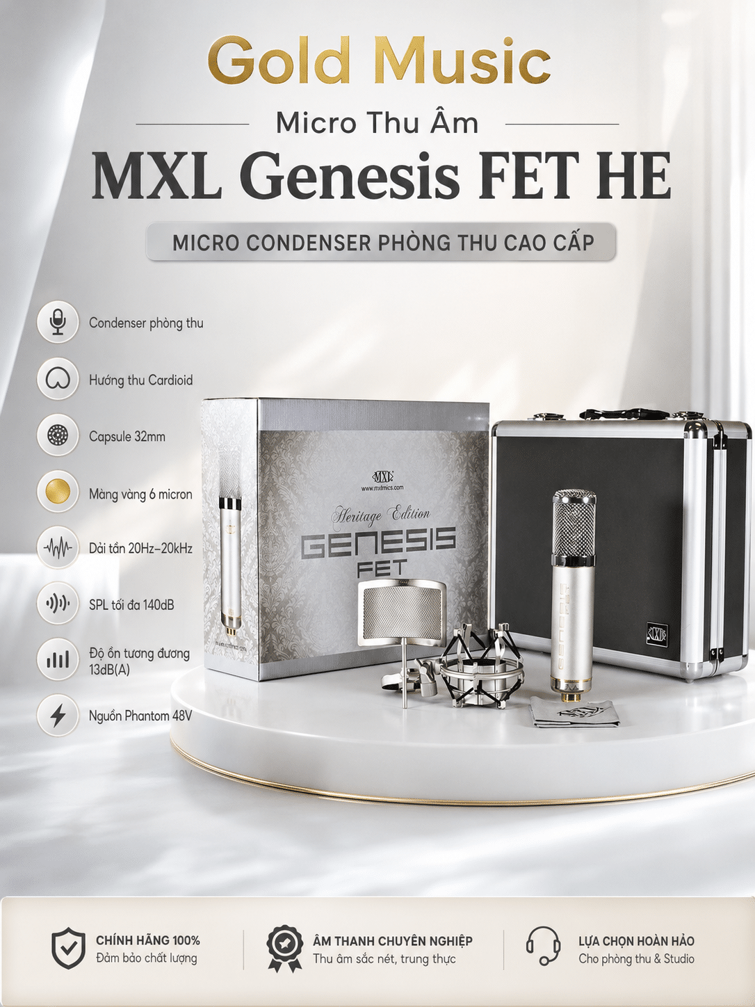 Micro Thu Âm MXL Genesis FET HE micro thu am mxl genesis fet