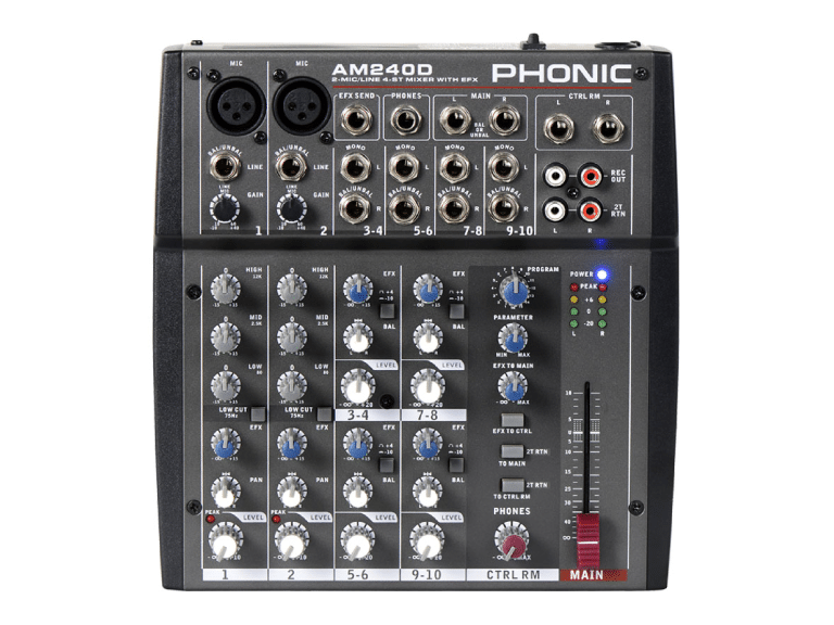 mixer phonic am240d