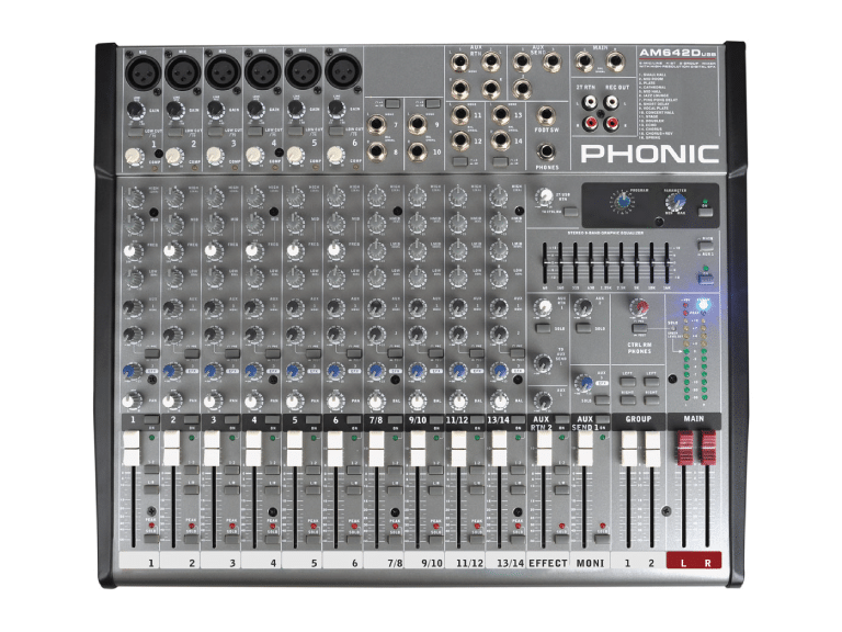 mixer phonic am642d usb 2