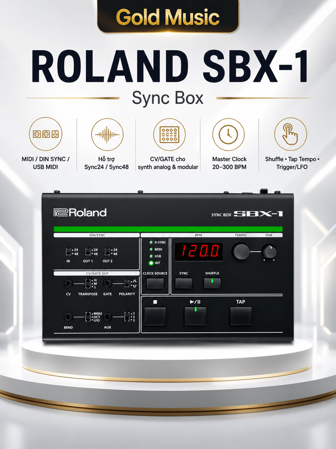 ROLAND SBX-1 Thiết bị trộn âm thanh roland sbx 1 thiet bi tron