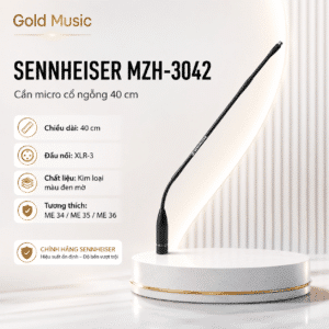 SENNHEISER MZH-3042 Cần micro cổ ngỗng, 40 cm sennheiser mzh 3042 can micro ngong 40 cm