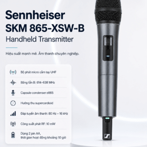 Sennheiser SKM 865-XSW-B Handheld Transmitter Microphone sennheiser skm 865 xsw b handheld transmitter