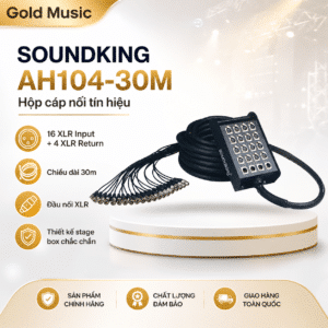 SOUNDKING AH104-30M Hộp cáp nối tín hiệu soundking ah104 30m hop cap noi tin hieu