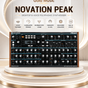synth novation peak desktop 8 voice polyphonic