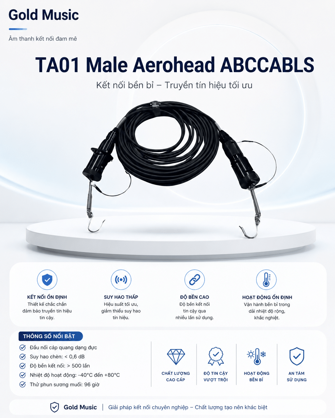 TA01 Male Aerohead ABCCABLS ta01 male aerohead abccabls