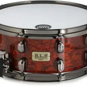 Trống Snare TAMA SLP G-Bubinga LGB146-NQB 14x6 inch Bubinga Vân Nổi Tự Nhiên (Natural Quilted Bubinga) tama lgb146 nqb