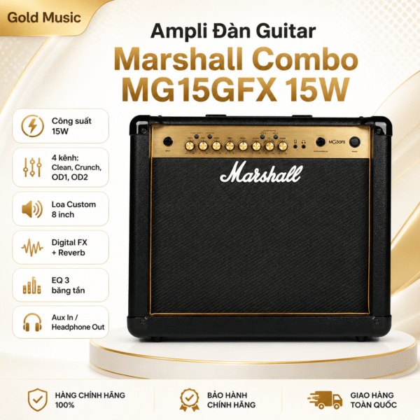 ampli dan guitar marshall combo mg15gfx
