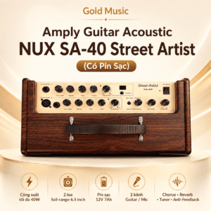 amply guitar acoustic nux sa 40