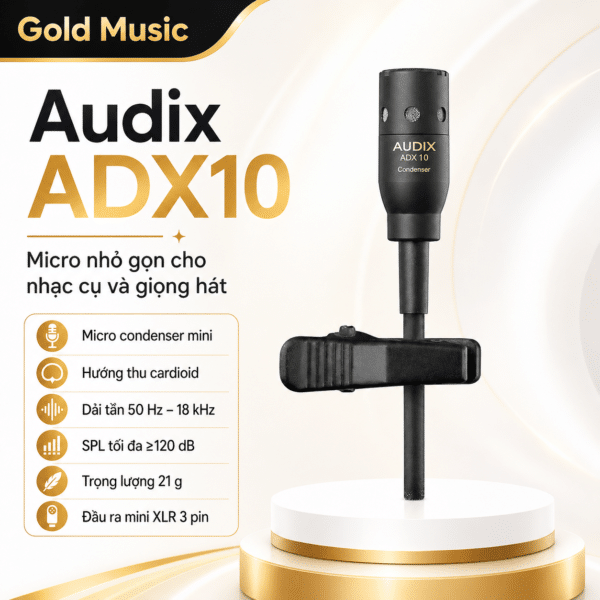 Audix ADX10 micro nhỏ gọn cho nhạc cụ và giọng hát audix adx10 micro giong hat