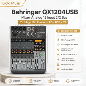 behringer qx1204usb mixer analog 12 input