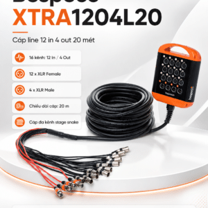 bespeco xtra1204l20 cap line 12in 4out 20m 3