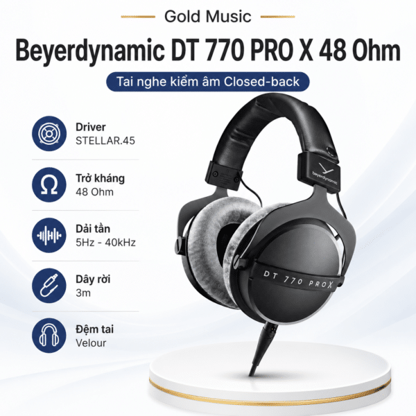 BeyerDynamic DT770 PRO X – 48 Ohm Closed-back , Tai Nghe Kiểm Âm beyerdynamic dt770 pro x 48 ohm