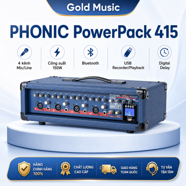 BỘ XỬ LÝ TÍN HIỆU PHONIC PowerPack 415 bo xu ly tin hieu phonic powerpack 415