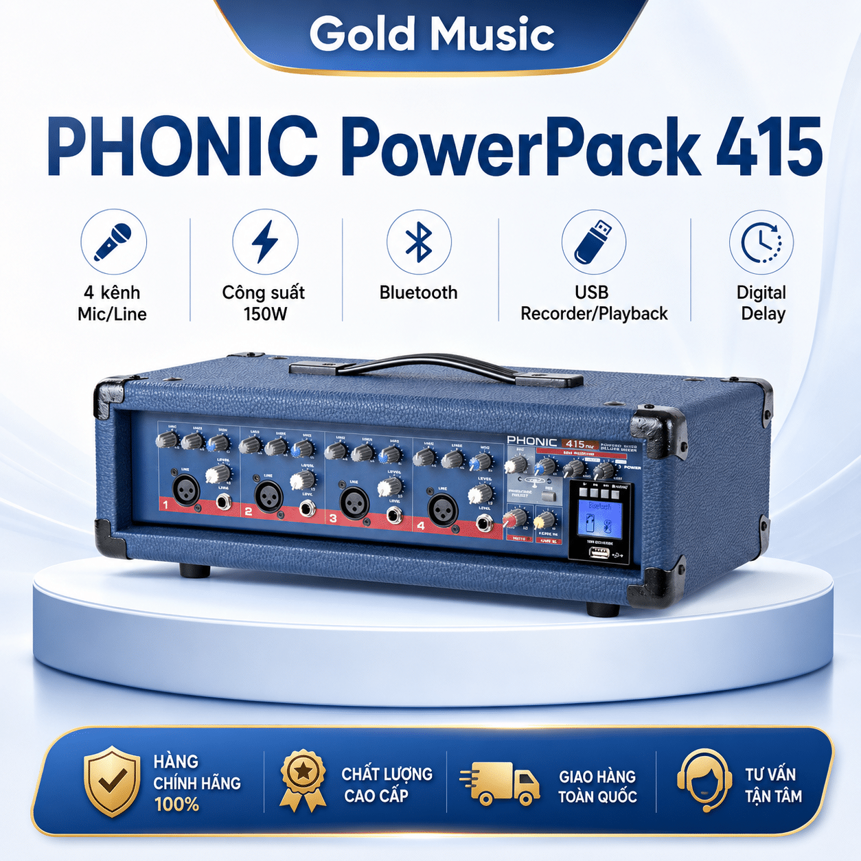 BỘ XỬ LÝ TÍN HIỆU PHONIC PowerPack 415 bo xu ly tin hieu phonic powerpack 415