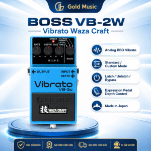 Boss VB-2W pedal vibrato phiên bản Waza Craft đặc biệt boss vb 2w pedal vibrato