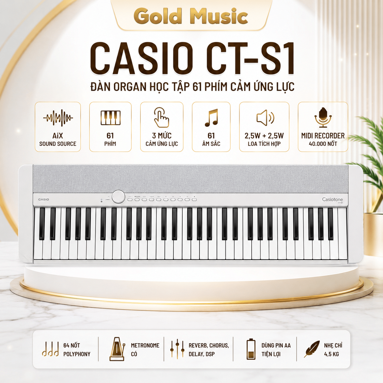 CASIO CT-S1 Đàn Organ Học Tập casio ct s1 dan organ hoc tap