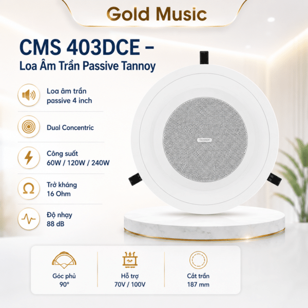 CMS 403DCE – Loa Âm Trần Passive Tannoy cms 403dce loa am tran passive tannoy