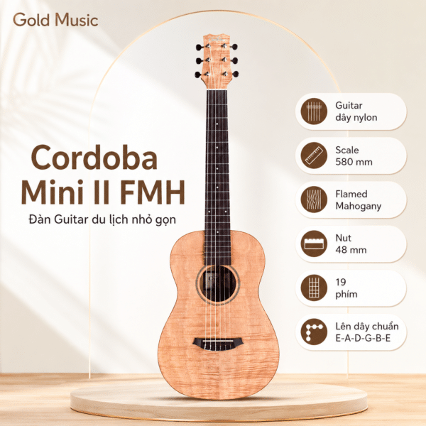 cordoba mini ii fmh dan guitar du lich