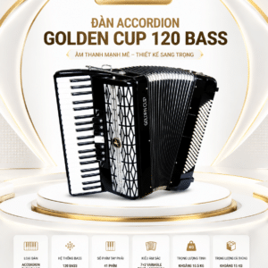 dan accordion golden cup 120 bass mau den