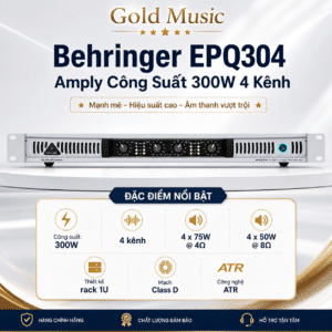 epq304 amply cong suat 300w 4 kenh behringer