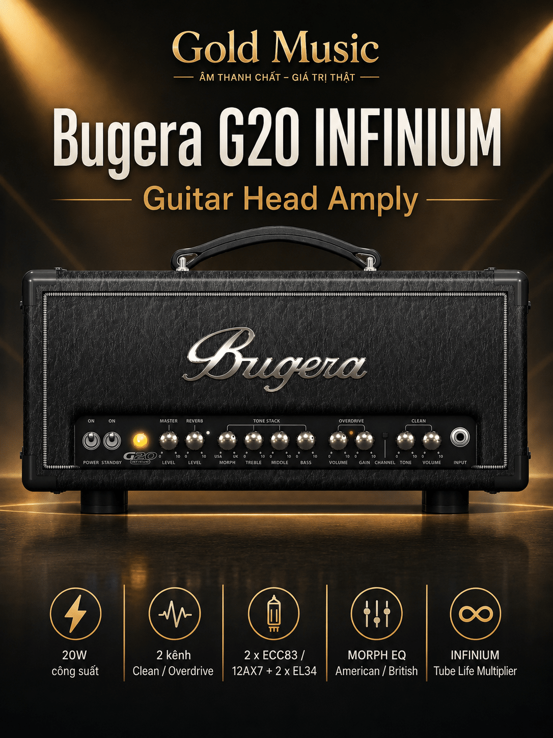 G20 INFINIUM Guitar Head Amply Bugera g20 infinium guitar head ampli bugera