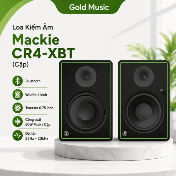 Loa Kiểm Âm Mackie CR4-XBT (Cặp) loa kiem am mackie cr4 xbt cap