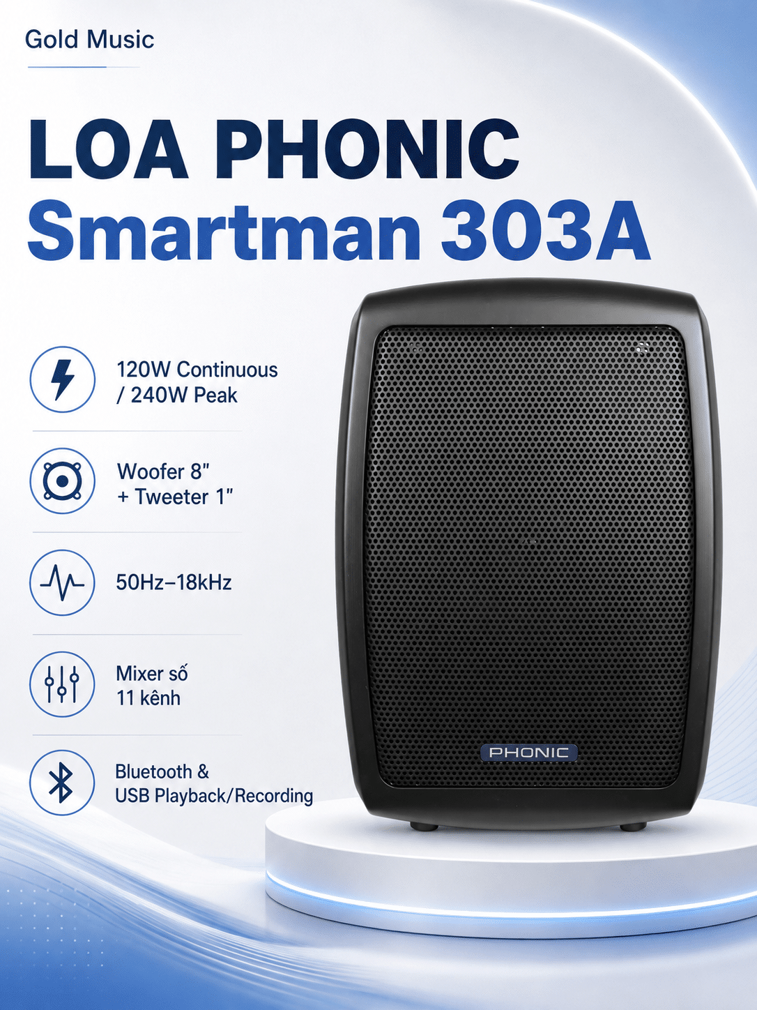 LOA PHONIC Smartman 303A loa phonic smartman 303a