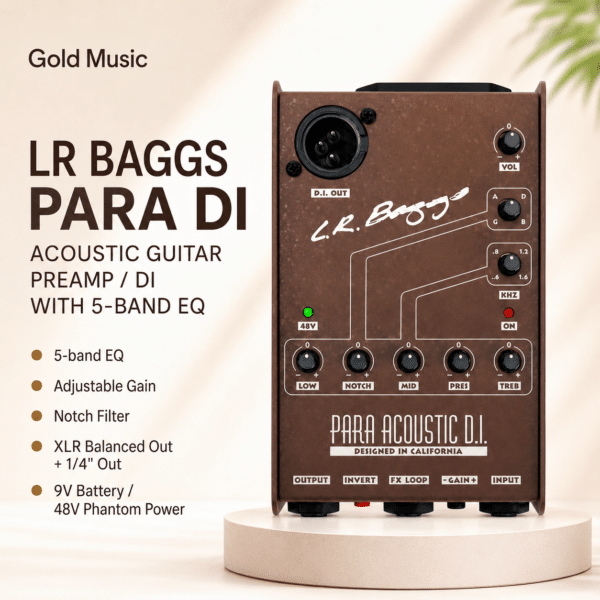 LR Baggs Para DI Acoustic Guitar Preamp / DI with 5-band EQ lr baggs para di acoustic guitar preamp di