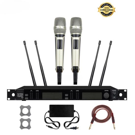 micro khong day dr mic wmgd bo 2 mic wireless karaoke vocal 2