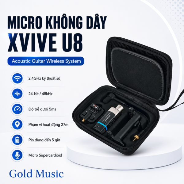 micro khong day xvive u8 acoustic guitar