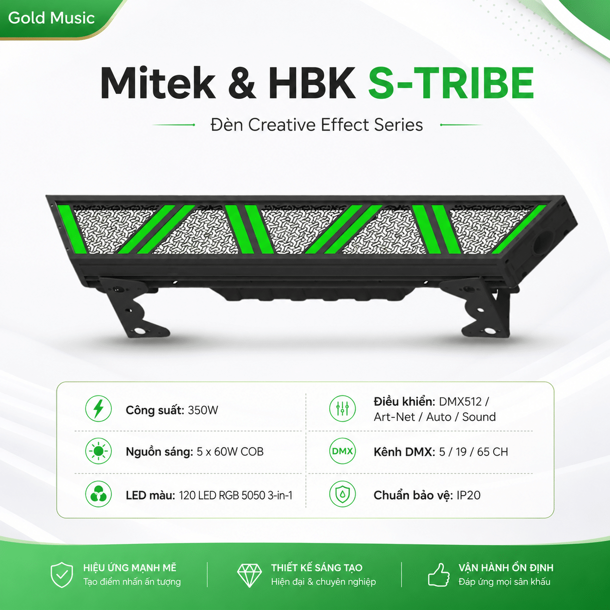 Mitek & HBK S-TRIBE – Đèn Creative Effect Series mitek and hbk s tribe den creative effect series
