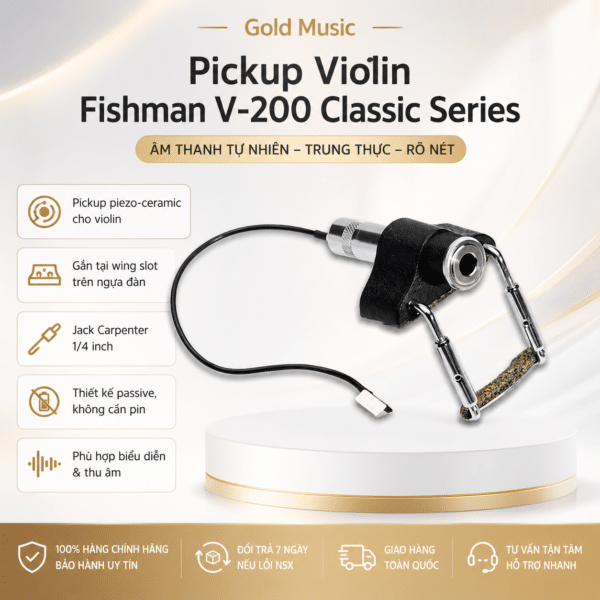 Pickup Violin Fishman V-200 Classic Series pickup violin fishman v 200 classic series