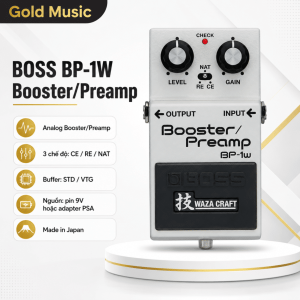 Roland BP-1W pedal boost âm thanh mạnh mẽ chuyên sâu roland bp 1w pedal boost chuyen sau