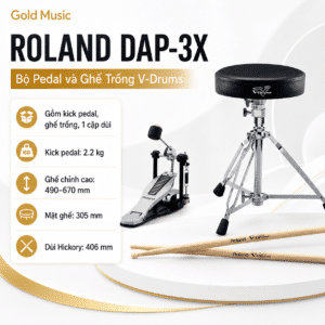 roland dap 3x bo pedal ghe v drums