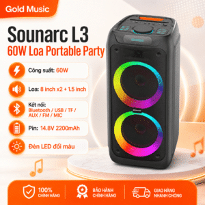 sounarc l3 60w loa portable party
