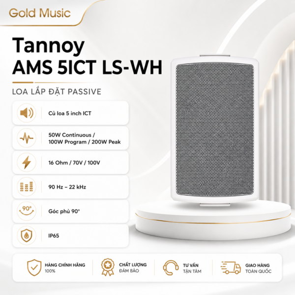 tannoy ams 5ict ls wh loa lap dat passive